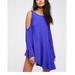Free People Dresses | Free People Clear Skies Purple Cold Shoulders Tunic Dress | Color: Purple | Size: Xs
