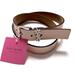 Kate Spade Accessories | Kate Spade Ballet Pink Daisy Leather Belt 32mm Flowers Floral - Size Xl X-Large | Color: Pink/White | Size: Xl