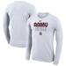 Nike White Alabama A&M Bulldogs 2023 On Court Bench Long Sleeve T-Shirt