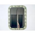 Large Chelini Alpine Chalet Wall Mirror With Wooden Handpainted Green Floral Pattern Frame / Italian Design