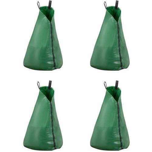 Baumbewässerung Sack 4 Stück Bewässerungssack Wassersack für Bäume 75 l pvc - Jägergrün