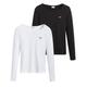 Levi's Damen Long-Sleeve 2-Pack Tee T-Shirt,Tea Caviar / White +,XS