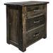 Montana Woodworks® Big Sky Collection 3 Drawer 33" Solid Wood Chest Wood in Gray/Brown | 34 H x 33 W x 21 D in | Wayfair MWBG3DRCJ