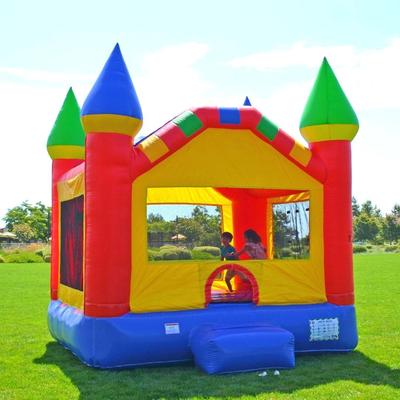 HeroKiddo Castle Commercial Grade Inflatable Bounce House with Air Blower,Lightweight, Heavy Duty, Kids Indoor Outdoor Fun