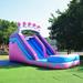 JumpOrange Commercial Grade Inflatable 14' Princess Tiara Xtreme Party Water Slide, 100% PVC VINYL With Air Blower