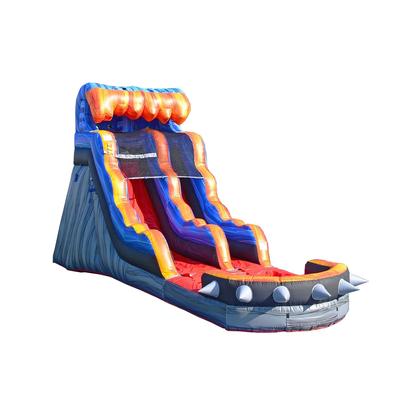 JumpOrange 15' Rocker Commercial Grade Inflatable Water Slide with Splash Pool (with Air Blower), Kids Outdoor Play