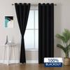 JK&D Thermal Insulated 100% Blackout Lattice Curtain Panels (2 Panels) - N/A