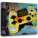 Red Barrel Studio® Video Game Controller 120 by Stephen Chambers - Wrapped Canvas Painting Canvas in White | 36 H x 36 W x 1.5 D in | Wayfair