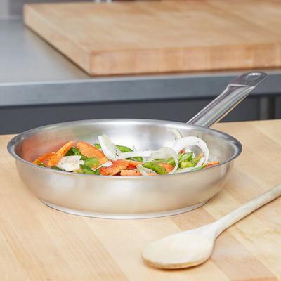 Vollrath 3409 Centurion 9 1/2" Stainless Steel Fry Pan with Aluminum-Clad Bottom