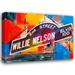 Latitude Run® Willie Nelson Blvd by Stephen Chambers - Wrapped Canvas Graphic Art Canvas in Black/Blue/Red | 20 H x 24 W x 1.5 D in | Wayfair