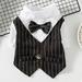 Gentleman Dog Clothes Wedding Suit Formal Shirt For Small Dogs Bowtie Tuxedo Pet Outfit Costume For Cats Spring And Summer Suits