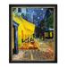 DECORARTS - Cafe Terrace At Night by Vincent Van Gogh. Giclee Print Art Reproduction with matching Solid Wood Frame in Classical Style. Total Size w/ Frame: W 27.25 x H 33.25