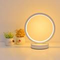 2023 Summer Savings Clearance! WJSXC Bedside Lamp Control Table Lamp with USB Charging Port Bedside Lamp Mini Circle Table Lamp for Bedroom Living Room Bedside Lamp Night Light White