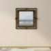 Denhour DH BASIC Industrial Pipe and Water Valve Accent Wall Mirror by Vintage White Oak Large