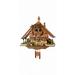 Quartz Cuckoo Clock Black forest house with music moving seesaw and mill wheel