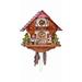 Cuckoo Clock Black Forest house with moving beer drinker