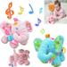 OUSITAI Plush Elephant Music Baby Toys 0 3 6 9 12 Months Cute Stuffed Aminal Light Up Baby Toys Newborn Baby Musical Toys Carseat Baby Toys for Infant Babies Boys & Girls Toddlers 0 to 36 Months