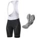 Arsuxeo Men Breathable Padded Bib Shorts Quick-drying Cycling Shorts Bike Bib Shorts