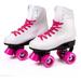 Cal 7 Soft Boot Roller Skate Retro Fashion High Top Design in Faux Leather for Indoor & Outdoor (Purple Youth 1)