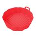 VEAREAR 6.5/7.5 Inch Round Silicone Air Fryers Liner Non-Stick Bakeware Micro-wave Oven Safe Binaural Design Baking Tray for Bakery