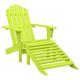 Adirondack-Gartenstuhl mit Fußstütze Massivholz Tanne| vidaXL : Farbe - Grün