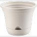 Olly & Rose Lazy Planters - 14 Inch Large Self Watering Plant Pot Ivory - Large Frost Proof Plastic Planter - Indoor & Outdoor Extra Large (1 x 14 )