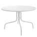 Northlight 39.25 Outdoor Round Retro Metal Tulip Dining Table White