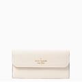 Kate Spade Bags | Kate Spade Rosie Pebbled Leather Large Flap Continental Wallet, Parchment Nwt | Color: Cream/White | Size: Os