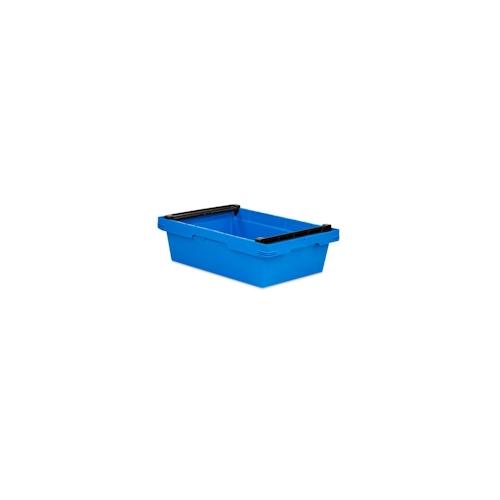 PROREGAL Conical Mehrweg-Stapelbehälter mit Stapelbügel Blau |HxBxT 17,3x40x60cm |29 Liter |Lagerbox Eurobox Transportbox