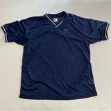Nike Shirts | 023 - Vintage 90s Nike Air Swoosh Mesh Jersey Style Mini Logo T Shirt | Color: Blue/White | Size: Xl
