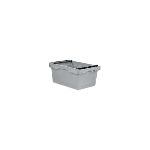 PROREGAL Conical Mehrweg-Stapelbehälter mit Stapelbügel Grau |HxBxT 27,3x40x60cm |47 Liter |Lagerbox Eurobox Transportbox
