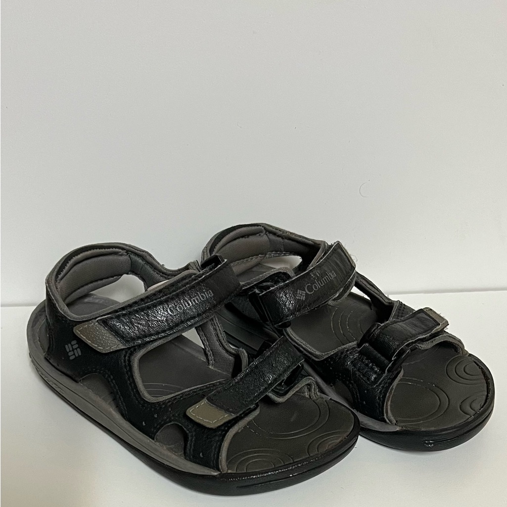 Columbia Shoes | Columbia Good Condition Velcro Play Sandals Black Grey Little Kid 10 | Color: Black/Gray | Size: 10b