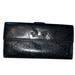 Gucci Bags | Gucci Authentic Rare Black Long Wallet Guccisima With Bow. | Color: Black | Size: See Photos