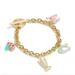 Coach Jewelry | Coach Mixed Charm Toggle Bracelet | Color: Gold | Size: Os