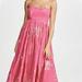 Free People Dresses | Free People Baja Babe Strapless Dress, Size Xs | Color: Gold/Pink | Size: Xs