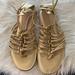 Coach Shoes | Coach Gillian Gold Gladiator Sandals | Color: Gold | Size: 8.5
