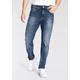 Tapered-fit-Jeans BRUNO BANANI "Callan" Gr. 33, Länge 34, blau (blue) Herren Jeans Tapered-Jeans