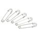 Uxcell Safety Pins 1.5 Inch Large Metal Sewing Pins Silver Tone 50Pcs