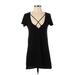 Michelle by Comune Casual Dress - Mini: Black Dresses - Women's Size X-Small