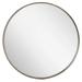 Signature Hardware Palora Oval Bathroom Vanity Mirror Metal in Gray | 30.125 H x 30.125 W x 3.125 D in | Wayfair 442706