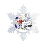 The Holiday Aisle® Personalized Friendly Folks Cartoon Snowflake Handyman, Maintenance Man, Contractor, Subcontractor | Wayfair