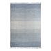 Blue/Gray 84 x 60 x 0.4 in Area Rug - Highland Dunes Lencautan Ombre Machine Woven Cotton Indoor/Outdoor Area Rug in Cotton | Wayfair