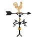 August Grove® Anishka Rooster Weathervane Aluminum/Metal in Yellow | 36 H x 23 W x 1 D in | Wayfair 4682F0F1E6E44043B568439A3C0F0A13
