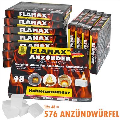 Flameup - 576x Anzündwürfel Kaminanzünder Kohleanzünder Anzünder Würfel bbq Grillanzünder Image