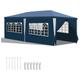 Swanew - Pavillon Camping Robustes Festzelt Verbolzung Partyzelt Praktisches 3x6m Blau - Blau