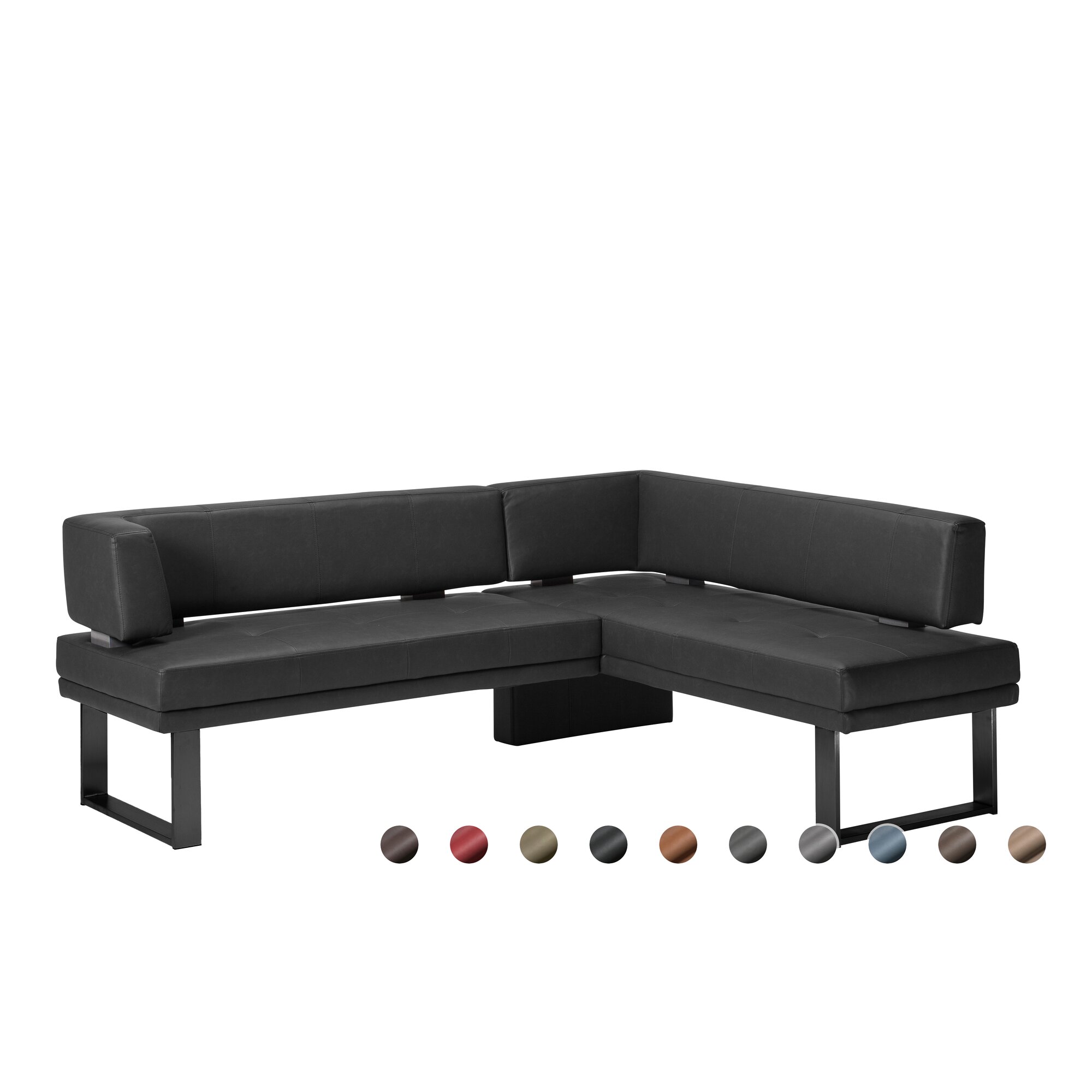 Schösswender »Manhattan« Eckbank 480/6 152x203 cm / Gavin 22 cognac