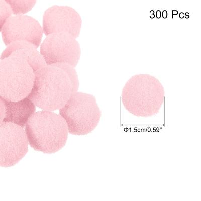 Pom Felt Balls Fabric 1.5cm 15mm for Craft Project DIY, 300 Pcs