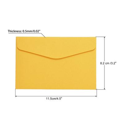 60Pcs Mini Envelopes, Blank Small Items Storage Business Card Holder - 8.2cm