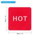 Self Stick Hot/Cold Water Label, Acrylic Waterproof Adhesive Sticker Sign for Faucet Sink - Red/Blue