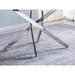 Rectangular Tempered Glass Dining Table, For 6 People